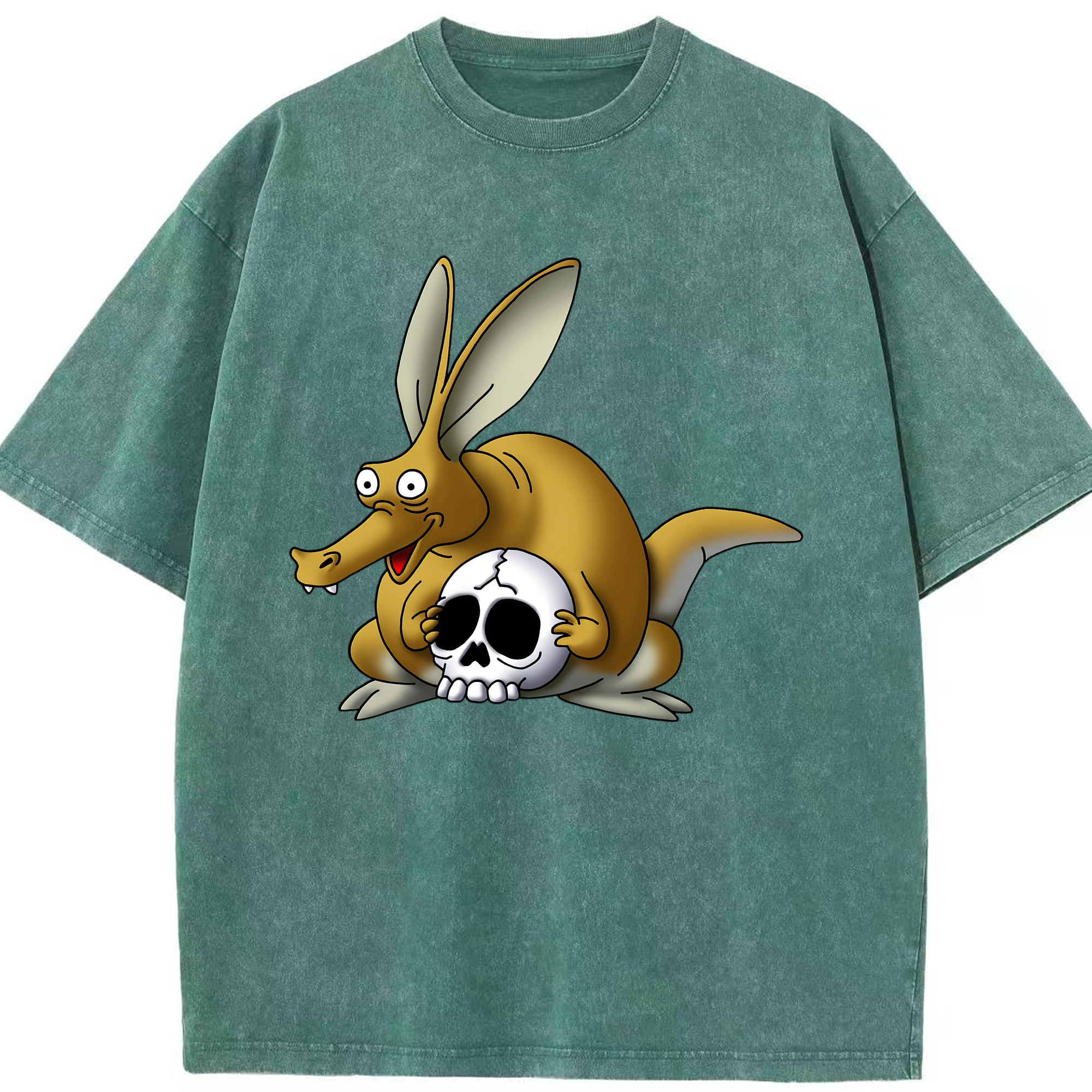 （画像用） ドラゴンクエスト Doragon Kuesuto Dragon Quest 綿100% ヴィンテージ風 半袖Tシャツ（フロントプリント）